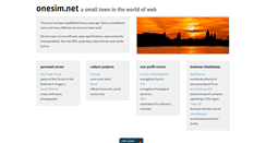 Desktop Screenshot of onesim.net